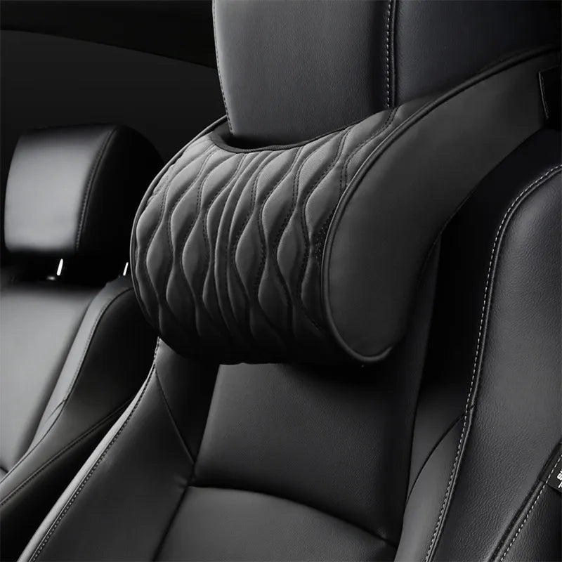 Almohada de cuello para coche en cuero sintético confortable