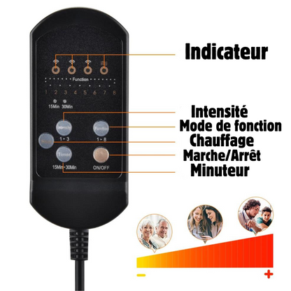 Cojín Calefactor para Coche con Función de Masaje