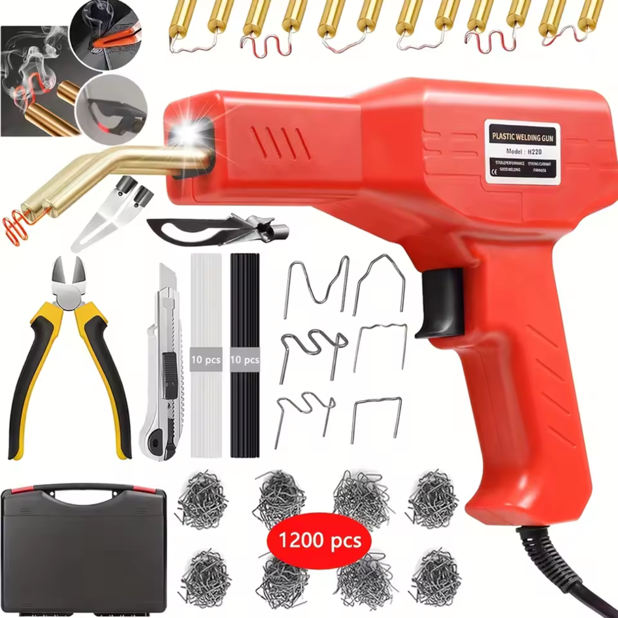 Kit de Soldadura de Plástico 220W Potente y Fiable