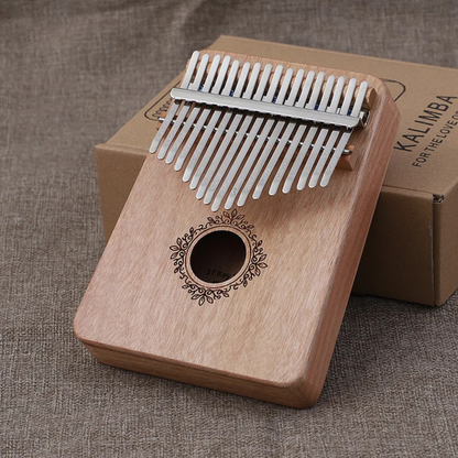 Kalimba de 17 Teclas de Madera con Piano de Pulgar Portátil