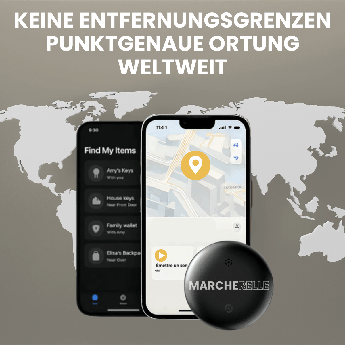 Marcherelle – Rastreador GPS para niños sin suscripción