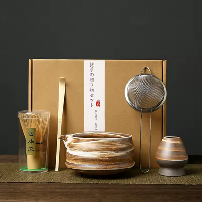 Tetera y Accesorios de Matcha Tradicional Japonés