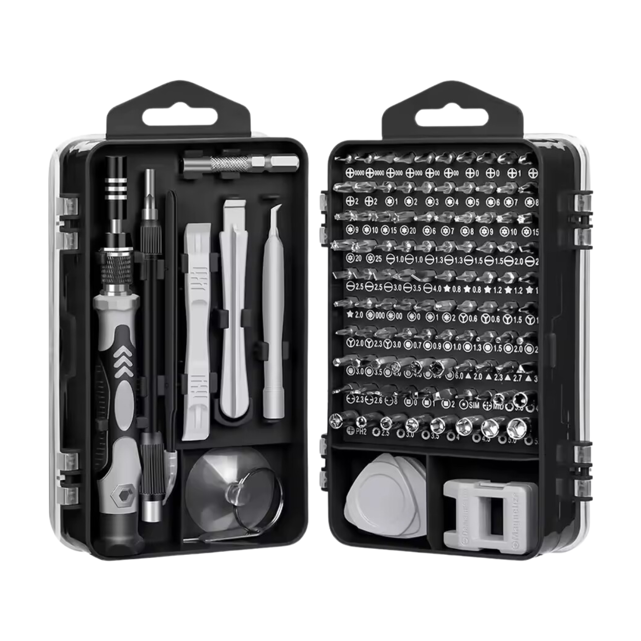 Kit Versátil de Reparación Electrónica de 115 Piezas