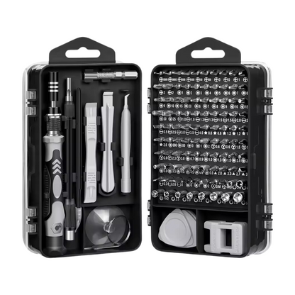 Kit Versátil de Reparación Electrónica de 115 Piezas