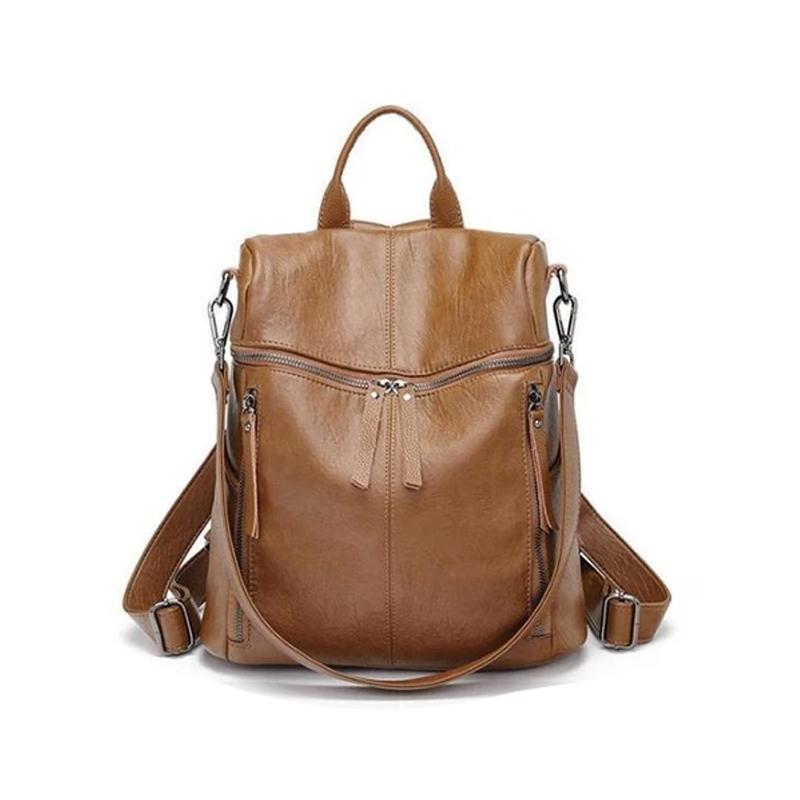 Bolsa de viaje de cuero elegante para hombre y mujer