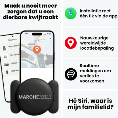 Marcherelle - Rastreador GPS Sin Suscripción | Compatible con Android e iOS