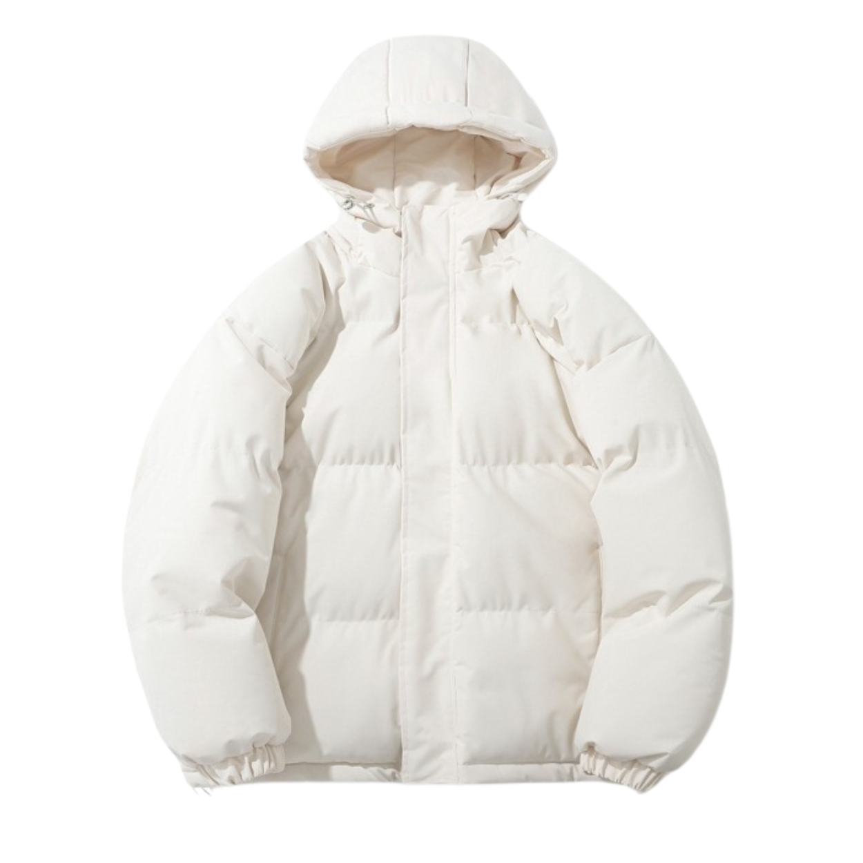 Abrigo de Invierno Unisex Forrado de Algodón con Capucha Desmontable