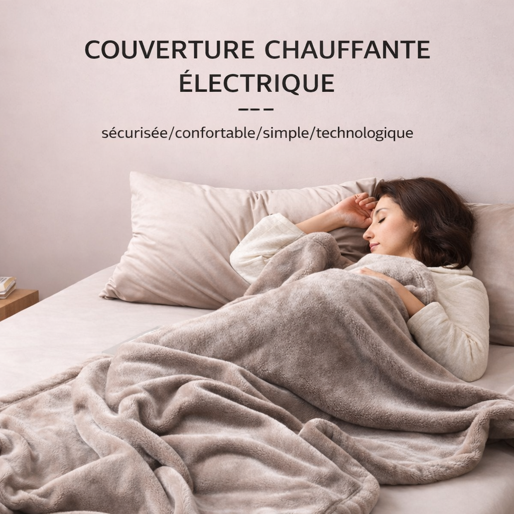 Marcherelle™ – Manta Eléctrica Calefactora con Apagado Automático y 6 Niveles de Temperatura Ajustables