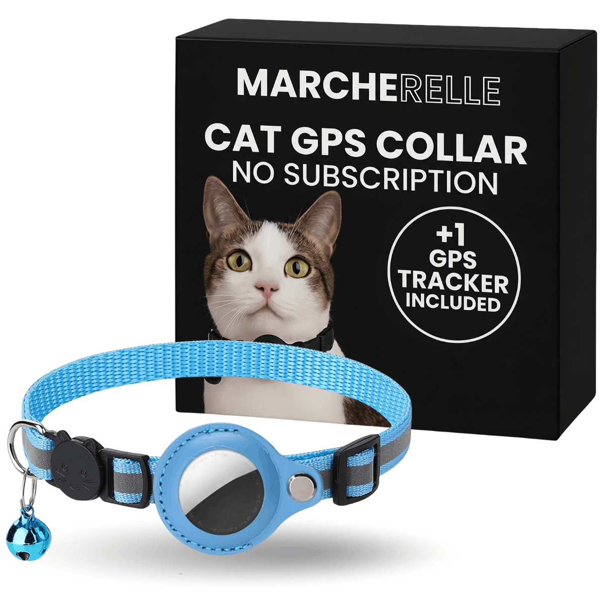 Macherelle™ – Collar GPS para Gatos Sin Suscripción | Compatible con iOS y Android