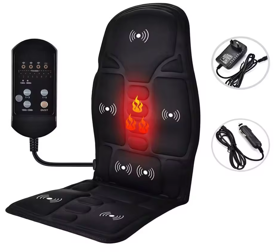 Marcherelle™ – Cojín de Masaje Shiatsu Calefactable para Casa, Oficina y Coche
