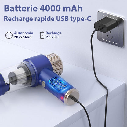 Marcherelle™ – Aspirateur Voiture Sans Fil Puissant et Efficace