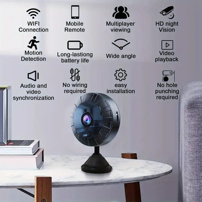 Marcherelle™ – Caméra Espion 4K WiFi avec Vision Nocturne et Détection de Mouvement