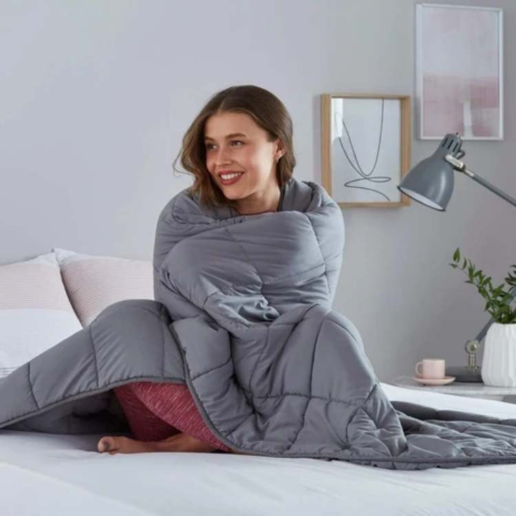 Marcherelle™ – Couverture Lestée Premium – Soulagement du Stress et Sommeil Profond