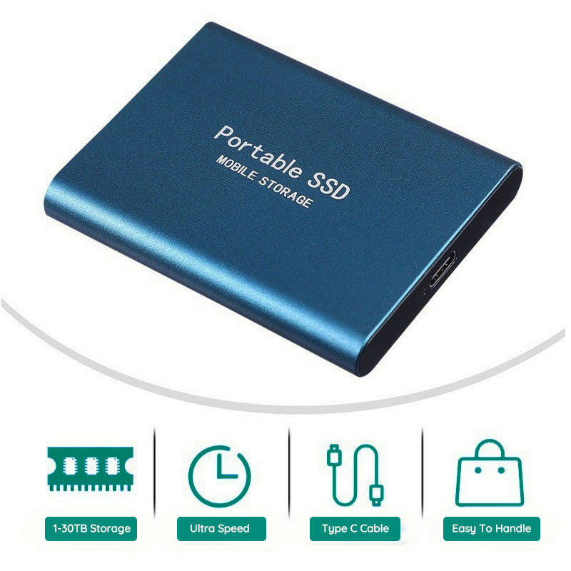 Marcherelle™ – Disque Dur Externe SSD Portable, USB 3.1 Haute Vitesse