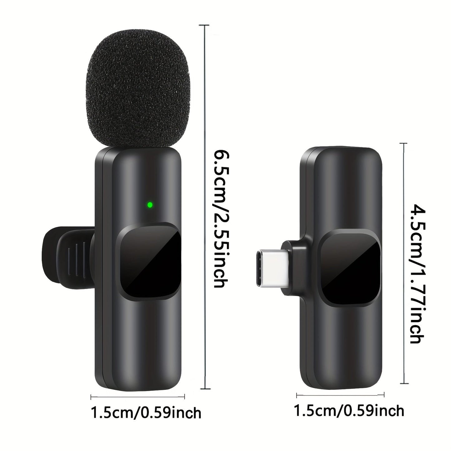 Marcherelle™ – Microphone Cravate Sans Fil Pour Enregistrement Clair Sur iPhone