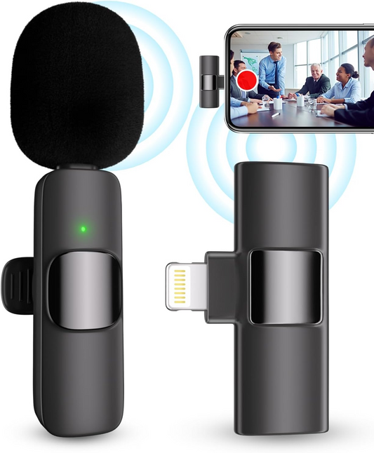 Marcherelle™ – Microphone Cravate Sans Fil Pour Enregistrement Clair Sur iPhone