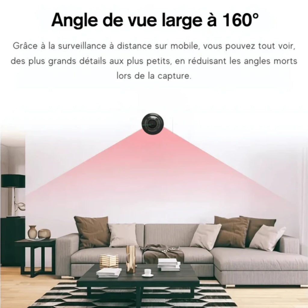 Marcherelle™ – Mini Caméra Espion HD avec Vision Nocturne et Détection de Mouvement