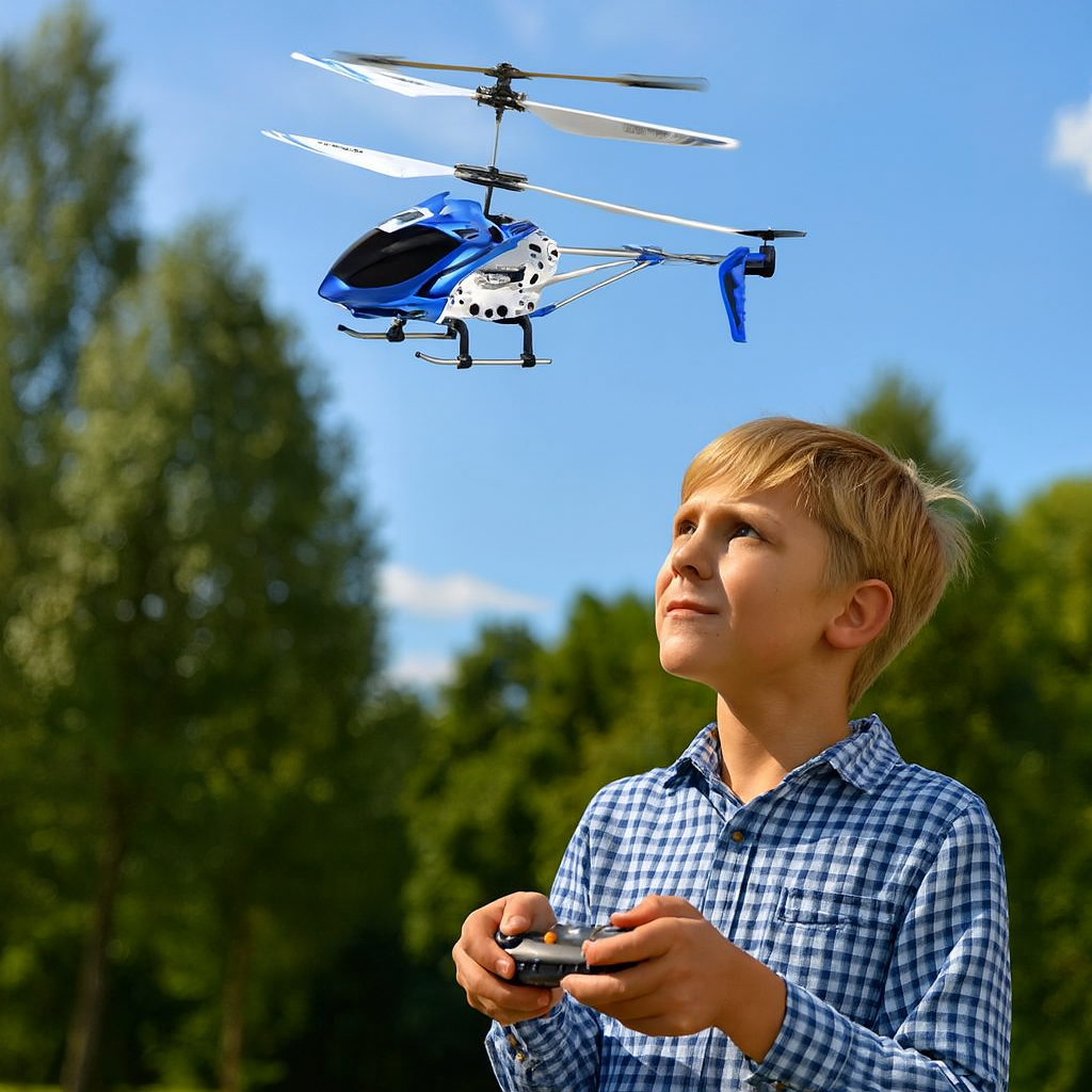Marcherelle™ – Mini Hélicoptère Télécommandé RC avec Système Gyroscopique