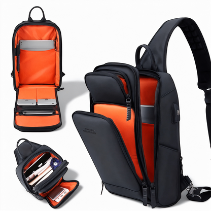 Marcherelle™ – Sac Bandoulière Antivol Imperméable avec Port USB Caché