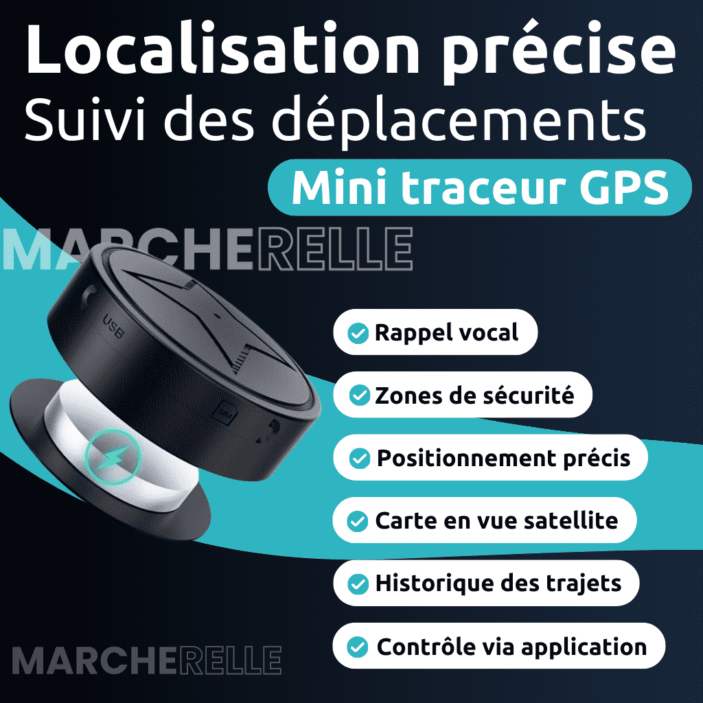 Marcherelle™ – Traceur GPS Moto Sans Abonnement Discret & Fiable