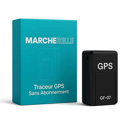 Marcherelle™ – Traceur GPS Voiture Compact Sans Abonnement Suivi Précis