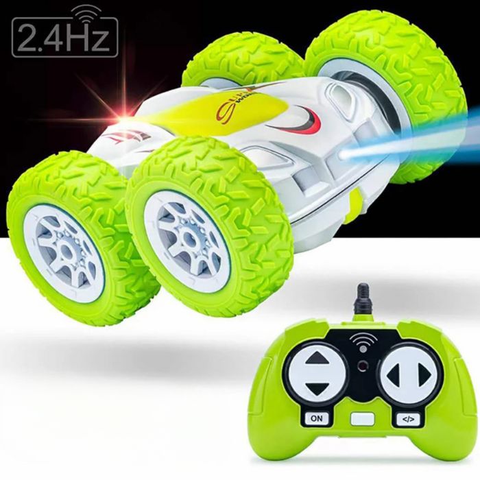 Marcherelle™ – Voiture Tout Terrain Télécommandée avec Rotation 360° et Lumières LED