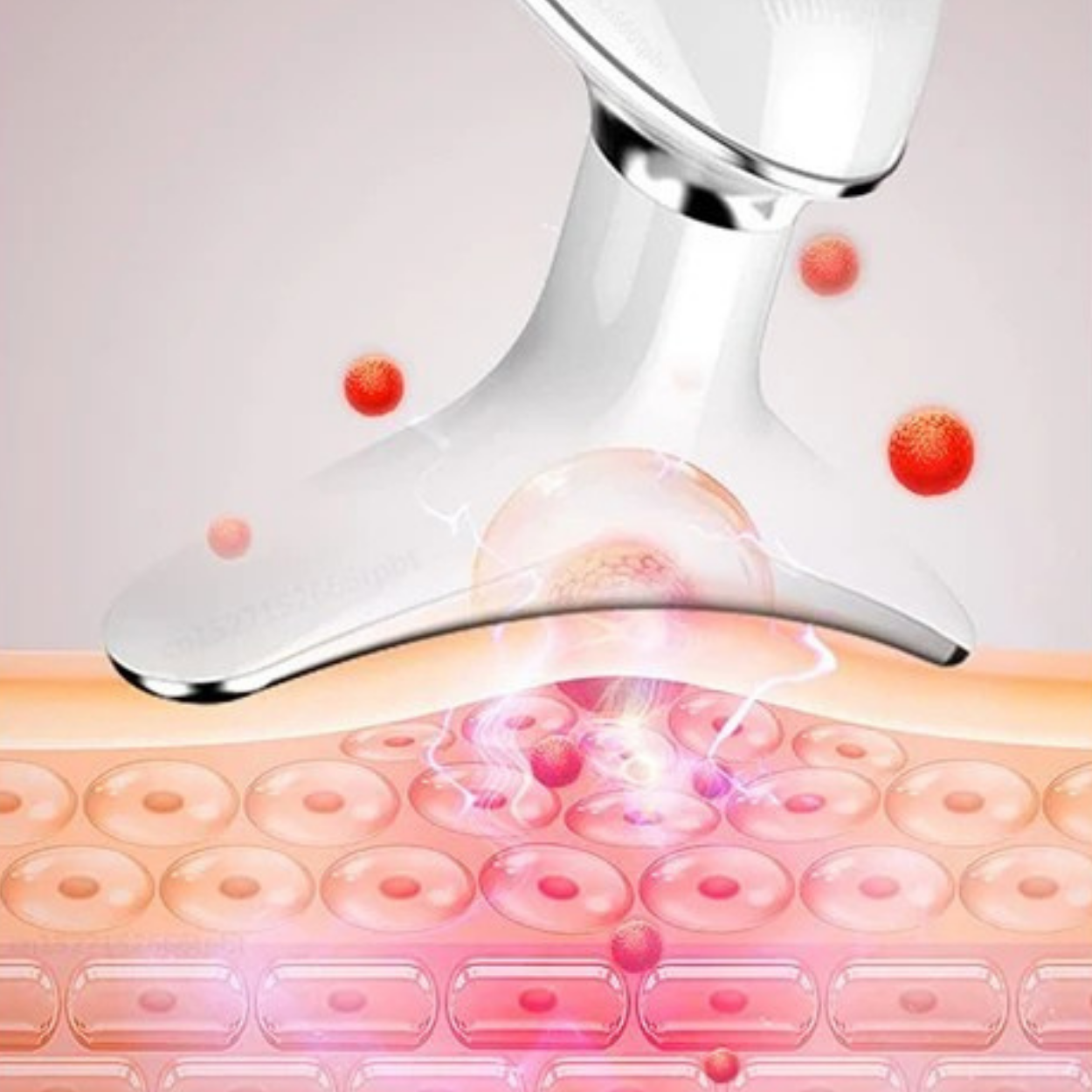 Masajeador Facial y de Cuello Antiedad con Estimulación Electromuscular