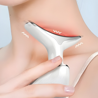 Masajeador Facial y de Cuello Antiedad con Estimulación Electromuscular