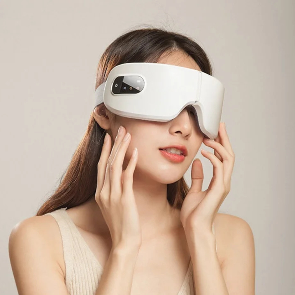 Masajeador Ocular Electrónico con Bluetooth y Función de Masaje