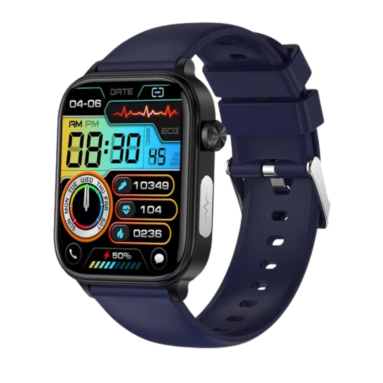 Reloj Inteligente Fitness con ECG y Seguimiento de Salud