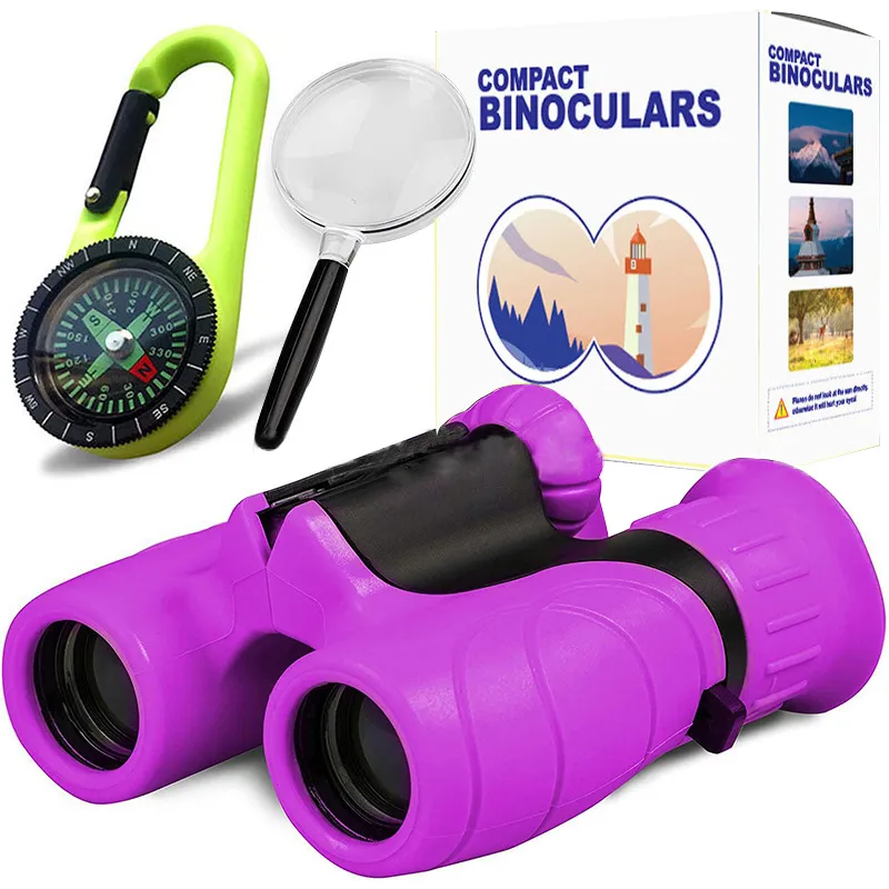 Prismáticos para niños aventura exterior compactos