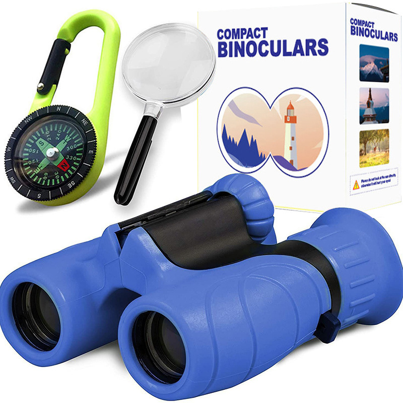 Prismáticos para niños aventura exterior compactos