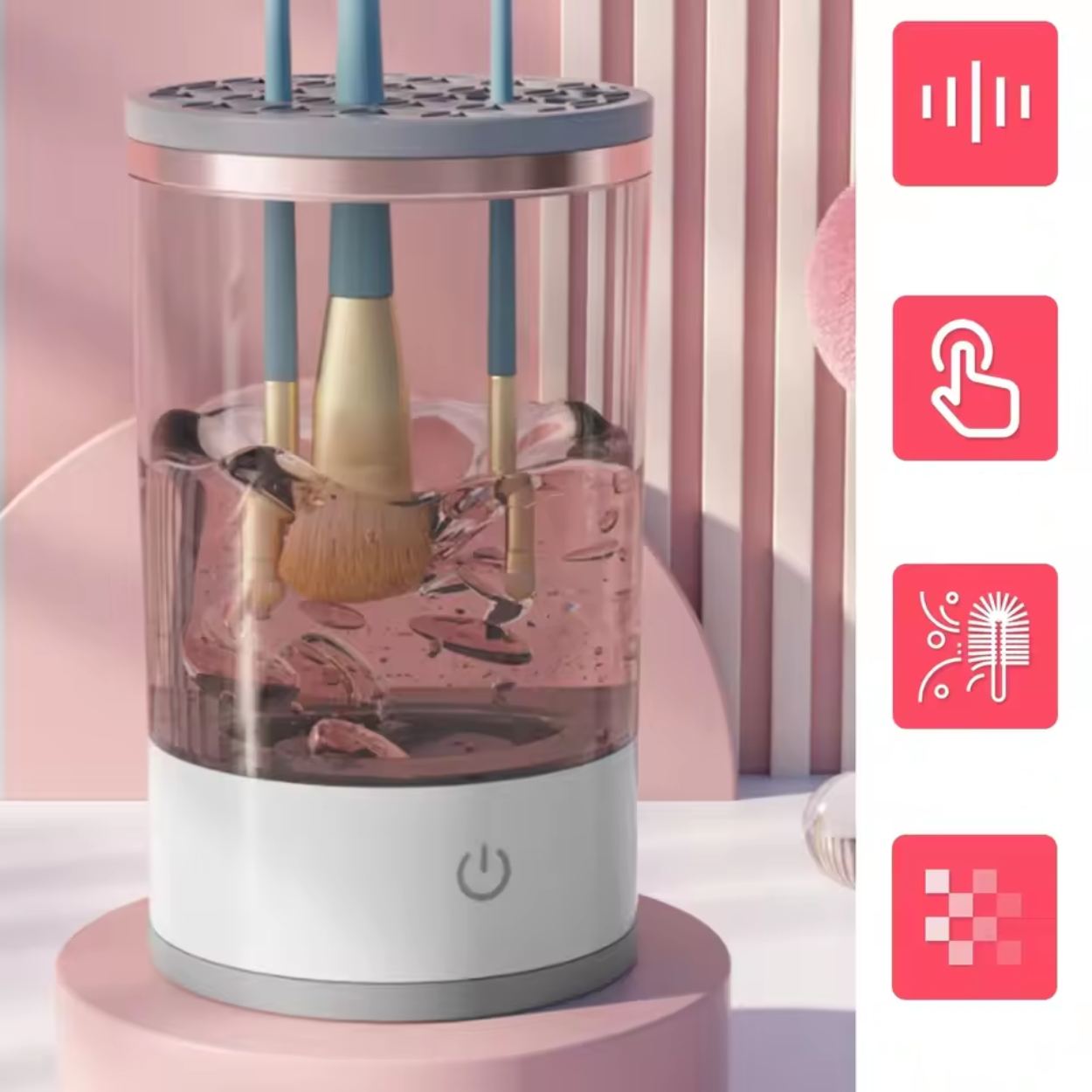 Limpiador Ultrasónico para Brochas de Maquillaje