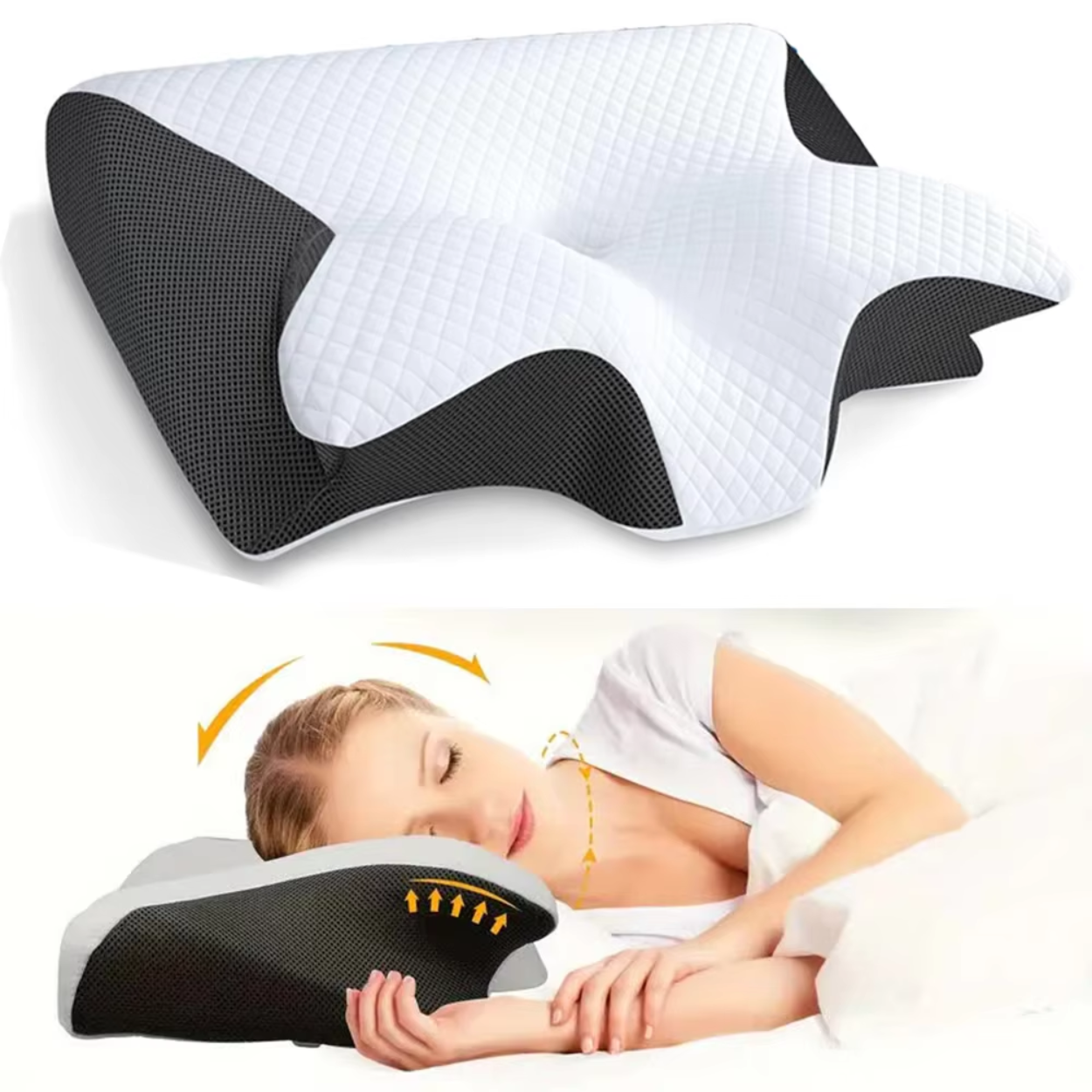 Almohada Cervical Ergonómica con Memoria de Forma