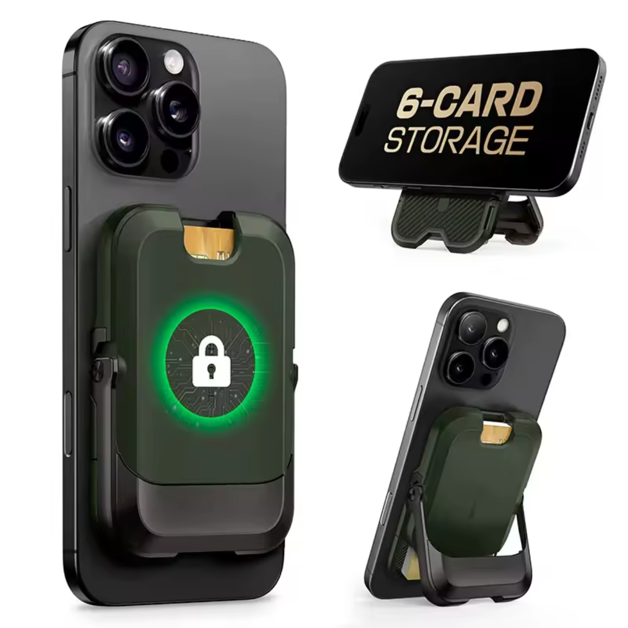 Cartera Magnética para iPhone con 6 Ranuras para Tarjetas