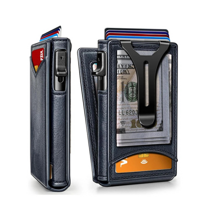 Cartera de Aluminio Delgada con Protección RFID