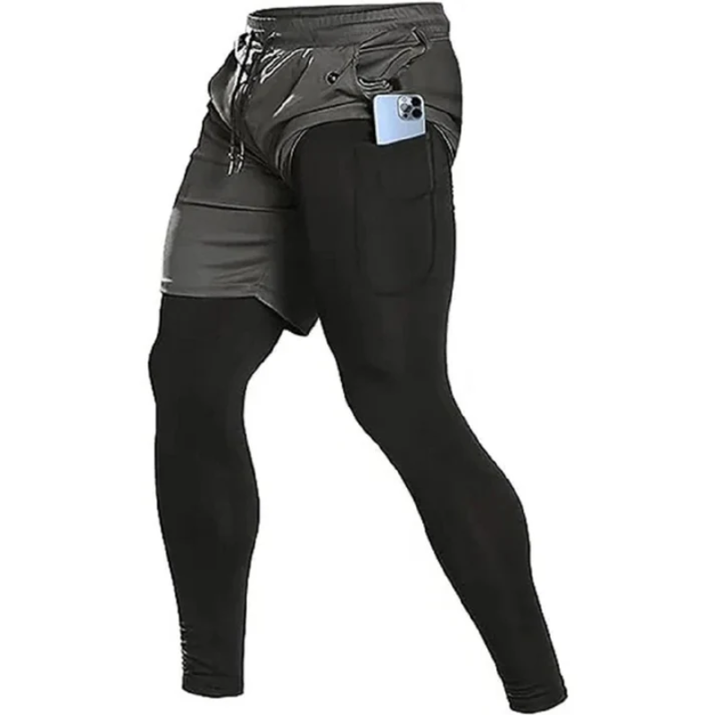 Pantalón de Running de Doble Capa Impermeable y Cómodo