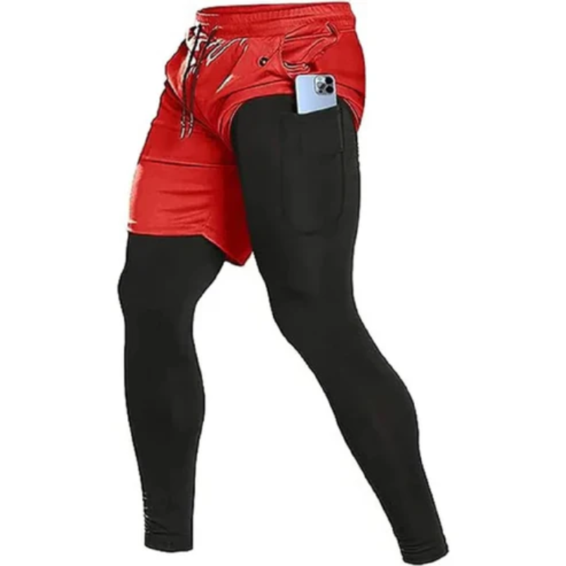 Pantalón de Running de Doble Capa Impermeable y Cómodo