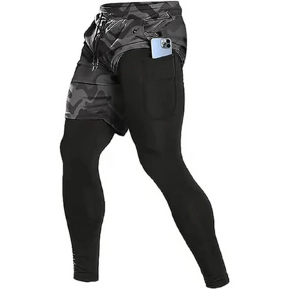 Pantalón de Running de Doble Capa Impermeable y Cómodo