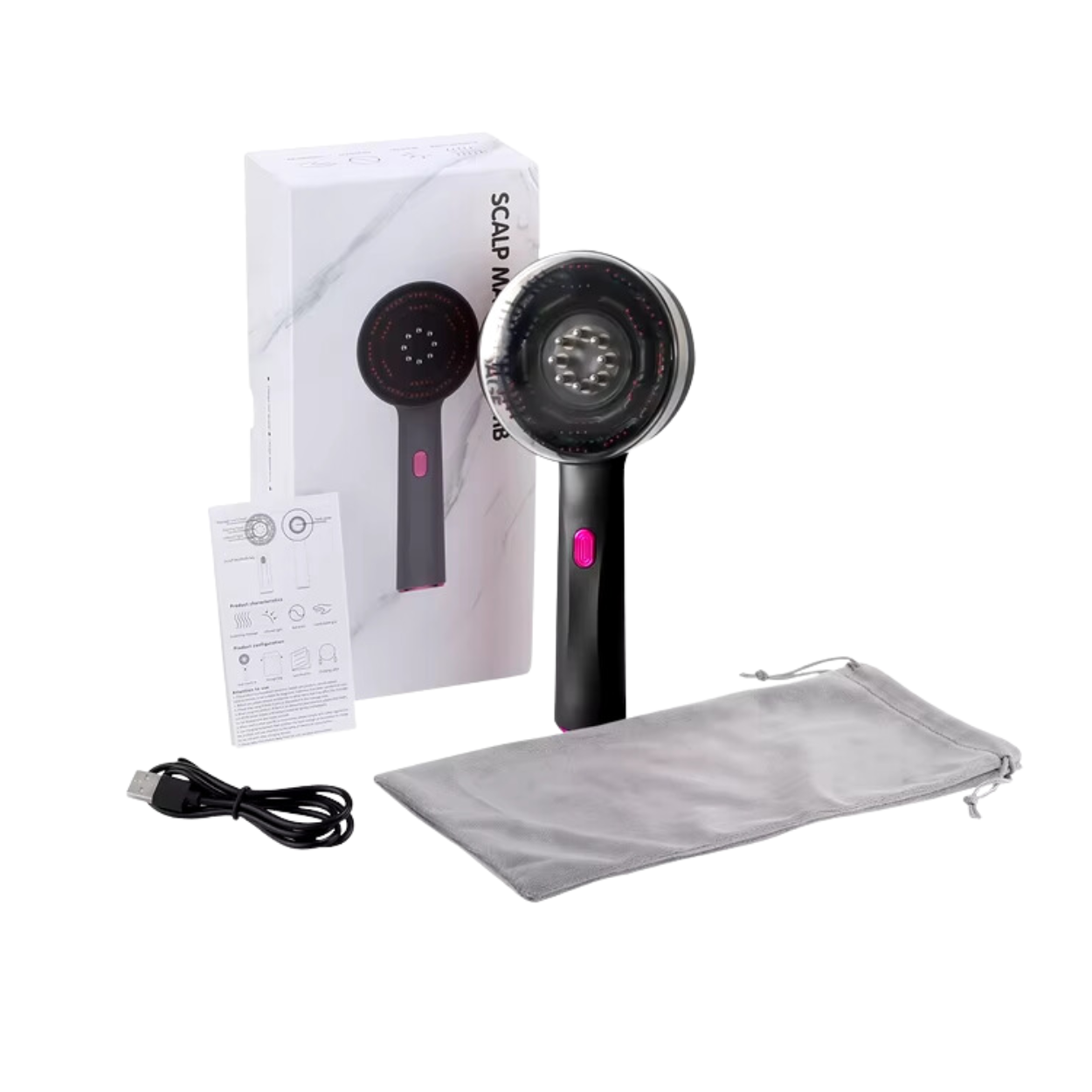 Peine Eléctrico de Masaje para Cuero Cabelludo Relajante