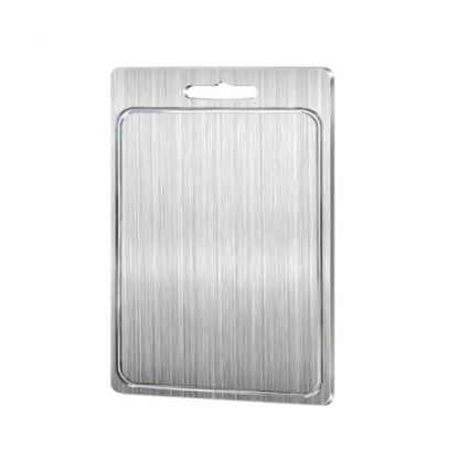 Tabla de Cortar de Cocina de Acero Inoxidable Doble Cara Higiénica