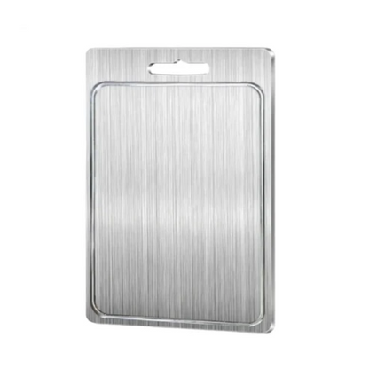 Tabla de Cortar de Cocina de Acero Inoxidable Doble Cara Higiénica