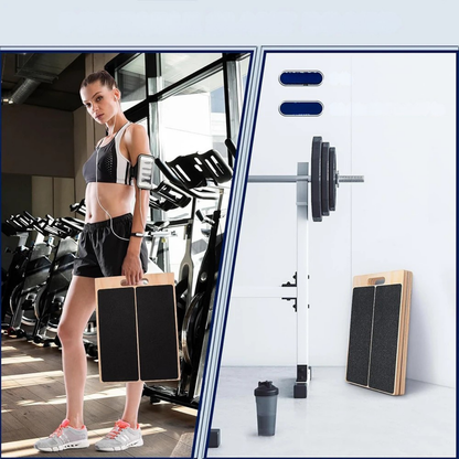 Tabla de Inclinación Ajustable de Madera para Estiramiento y Fortalecimiento Muscular