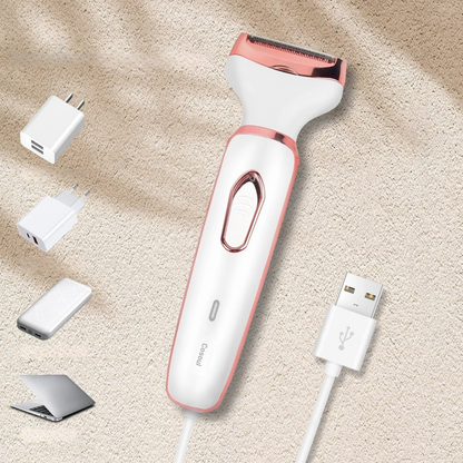 Afeitadora Eléctrica 4 en 1 con Peine y Recortadora