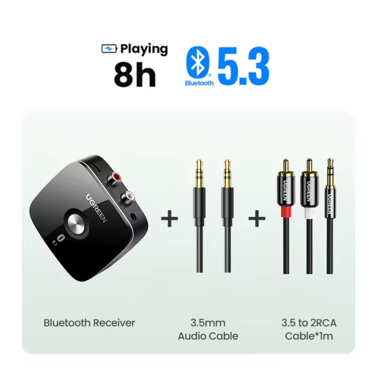Receptor de Audio Bluetooth de Alta Velocidad con Reproductor USB