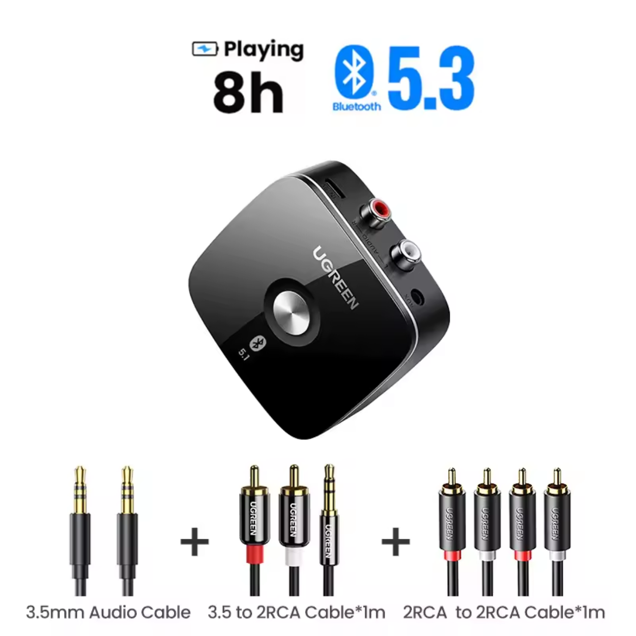 Receptor de Audio Bluetooth de Alta Velocidad con Reproductor USB