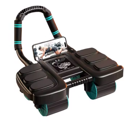 Rueda Abdominal con Rodillos y Rebote Automático