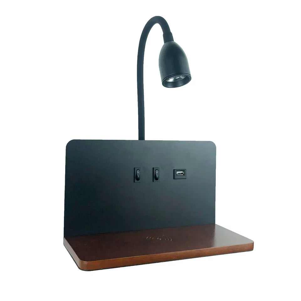 Lámpara de Pared LED con Enchufe USB