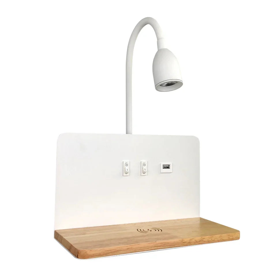 Lámpara de Pared LED con Enchufe USB