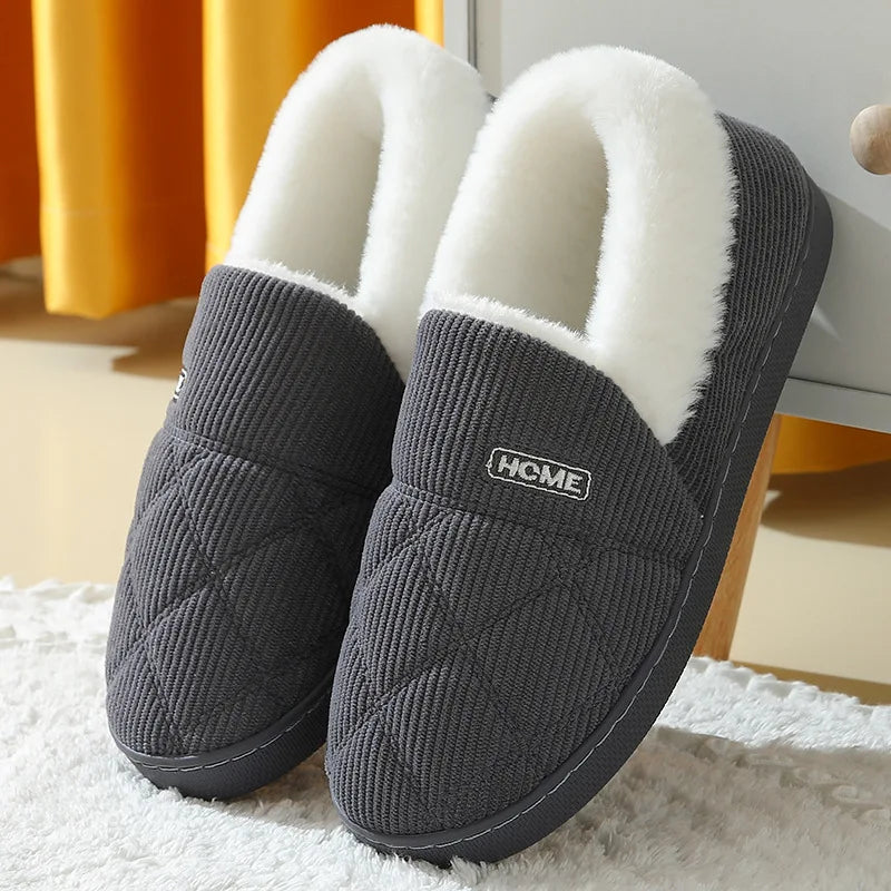 Pantuflas acogedoras de felpa confort para hombre y mujer